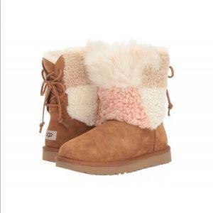 UGG Women’s Short Patchwork Fluff